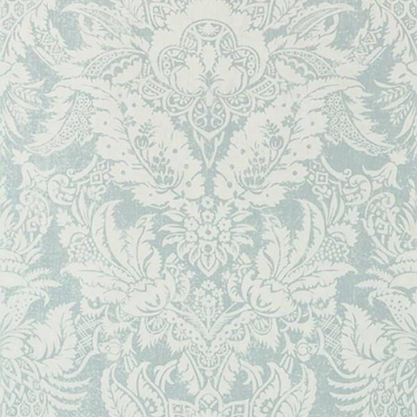 Papel de parede Chardonnet Damask T72585 Aqua - THIBAUT