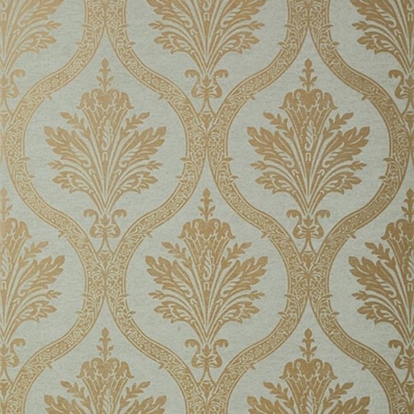 Wallpaper Clessidra T89160 Metallic Pewter on Grey - THIBAUT