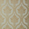 Wallpaper Clessidra T89160 Metallic Pewter on Grey - THIBAUT