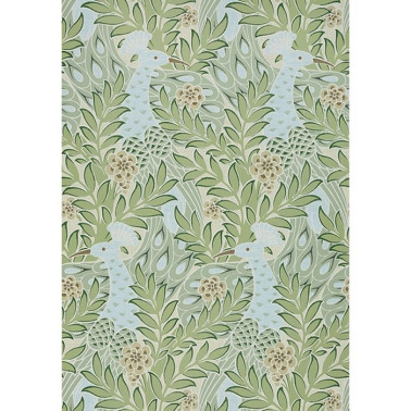 Papel de parede Desmond T2922 Aqua adn Green - THIBAUT