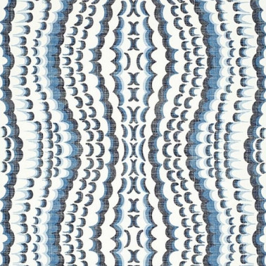 Wallpaper Ebru T2982 Blue - THIBAUT