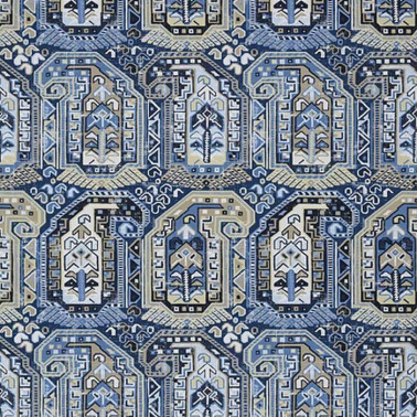 Wallpaper Gleniffer T85022 Blue and Beige - THIBAUT