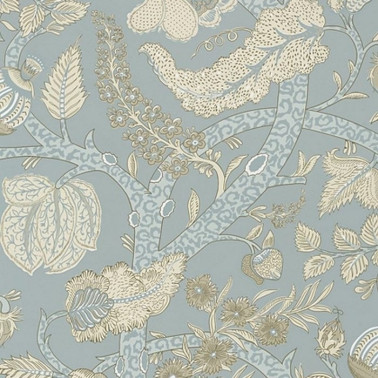 Wallpaper Macbeth T72623 Aqua - THIBAUT