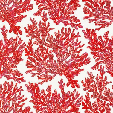 Wallpaper Marine Coral T10120 Red - THIBAUT