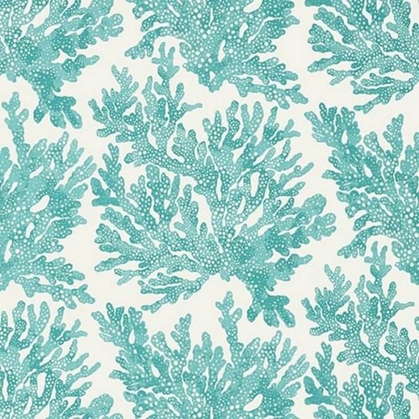 Papel de parede Marine Coral T10121 Turquoise - THIBAUT