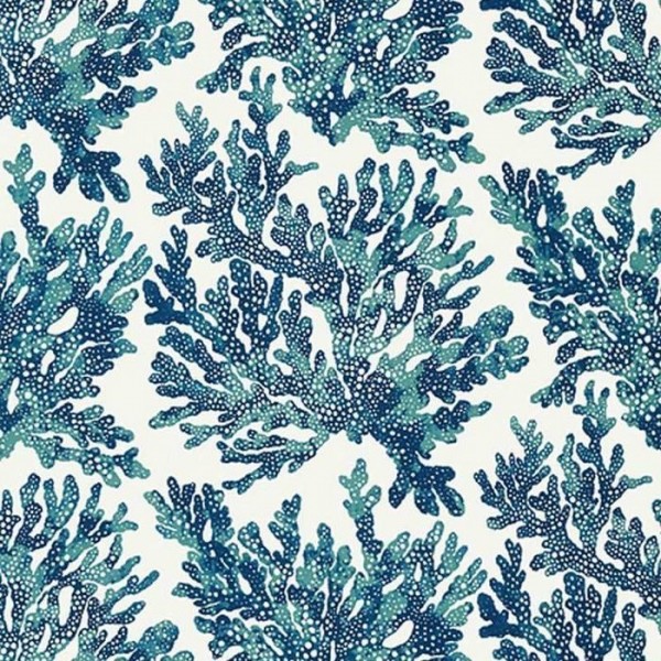 Papel de parede Marine Coral T10124 Navy - THIBAUT