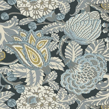 Wallpaper Mitford T2944 Grey - THIBAUT