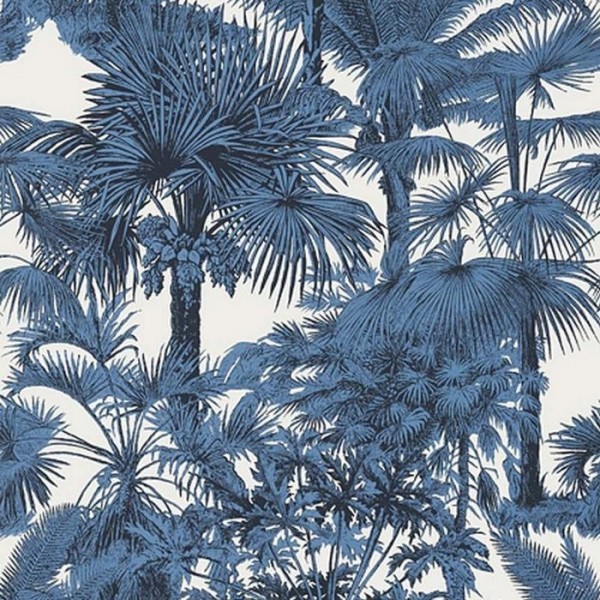 Tapete Palm Botanical T10100 Navy - THIBAUT