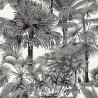 Papier peint Palm Botanical T10102 Black - THIBAUT