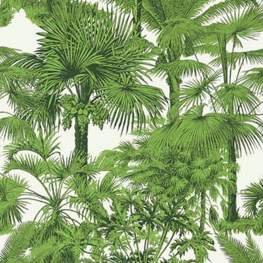 Papel de parede Palm Botanical T10103 Esmerald Green - THIBAUT