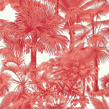 Tapete Palm Botanical T10105 Coral - THIBAUT