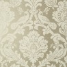 Passaro Damask T89136 Cream on Metallic Pewter