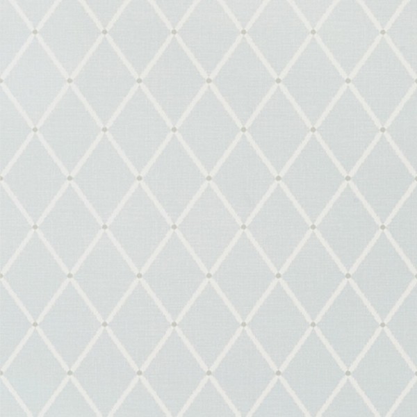 Wallpaper Pompton Trellis T72633 Aqua - THIBAUT