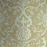 Papier peint Pravata Damask T89178 Champagne on Foil - THIBAUT