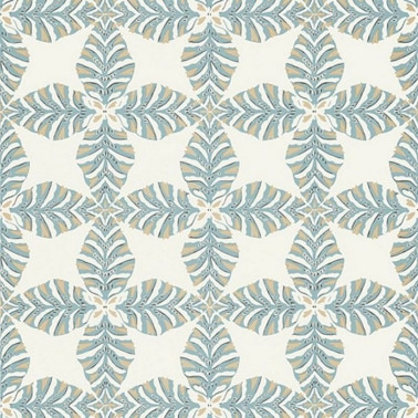 Wallpaper Starleaf T2972 Aqua - THIBAUT