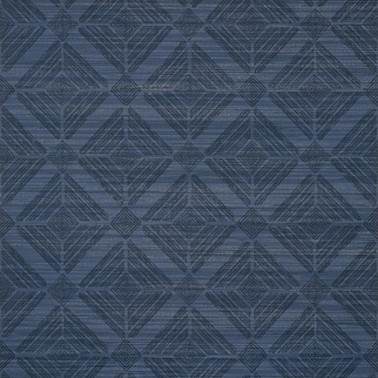 Papier peint Teramo T436 Navy - THIBAUT