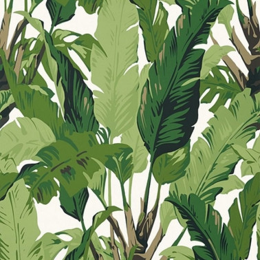 Wallpaper Travelers Palm T10127 Green - THIBAUT