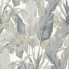 Papel Pintado Travelers Palm T10129 Grey - THIBAUT