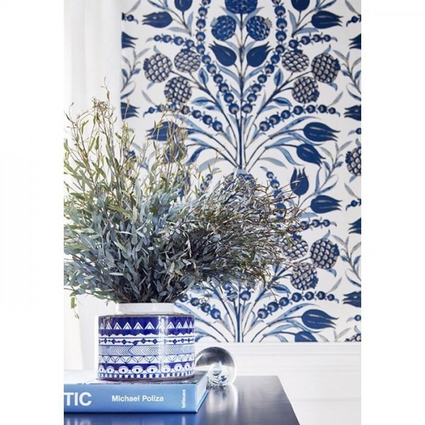 Papel de parede Corneila T72603 Navy - THIBAUT