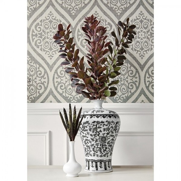 Wallpaper Tangiers T89144 Linen - THIBAUT