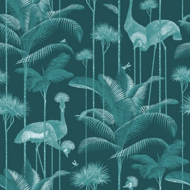 Papel de parede Crane Fonda Emerald DVS012 - DIVINE SAVAGES