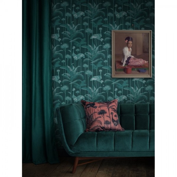 Papel Pintado Crane Fonda Emerald DVS012 - DIVINE SAVAGES