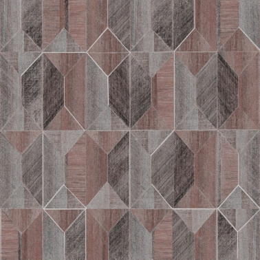 Papier peint Marquetry Rust PRI003 - KHROMA