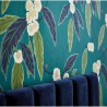 Wallpaper Coppice 112133 Navy Lagoon Gold - Harlequin