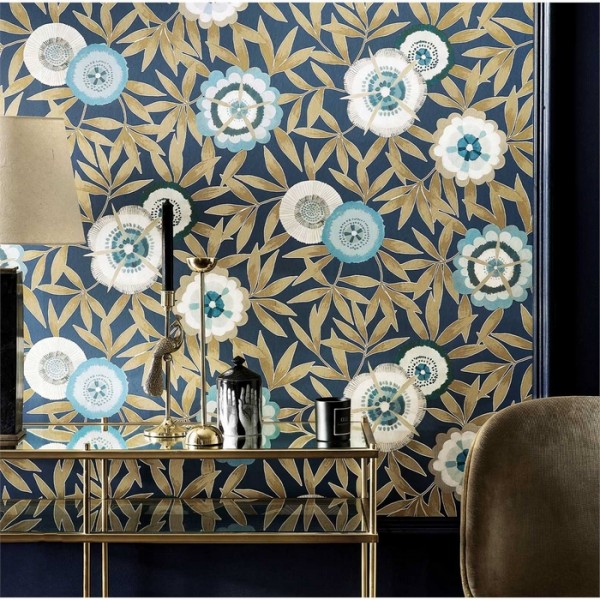 Papel de parede Komovi 112159 Lagoon Gold - Harlequin