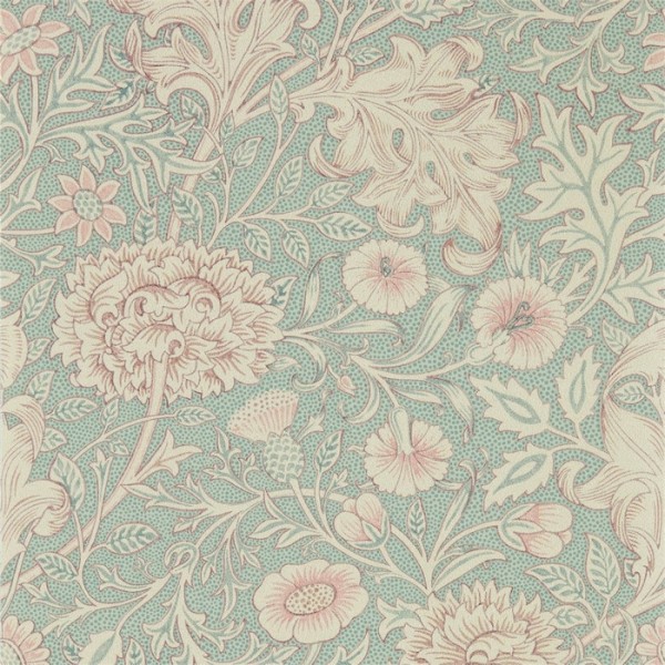 Papel de parede Double Bough 216680 Teal Rose - MORRIS CO