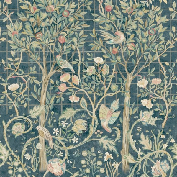 Wallpaper Melsetter 216706 Indigo Rose - MORRIS CO