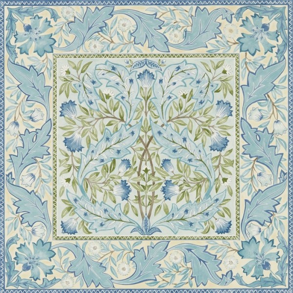 Papel de parede Wilhelmina 216671 Indigo - MORRIS CO