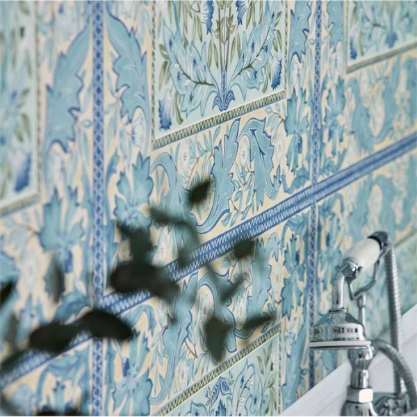 Wallpaper Wilhelmina 216671 Indigo - MORRIS CO