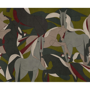 Wallpaper Murgese Horses 19044-02 - LONDON ART