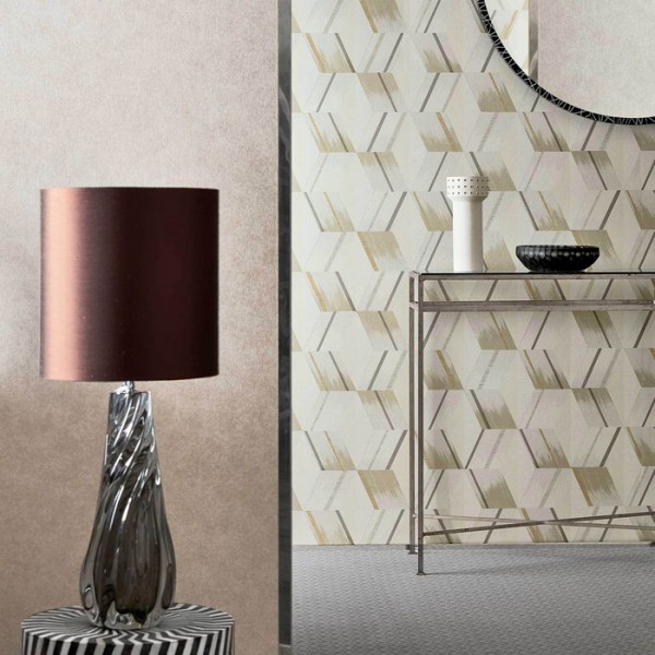 Papier peint Rhombi 312896 Paris Grey - ZOFFANY