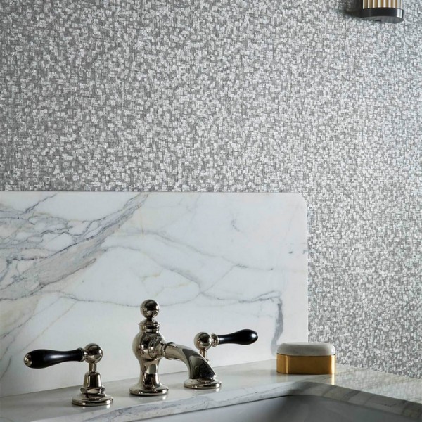 Papel de parede Mosaic 312925 Taylors Grey - ZOFFANY