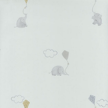 Papel de parede MLW29736317 ELEPHANTS BLEU - Casadeco