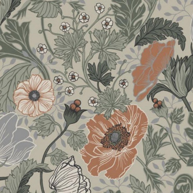 Wallpaper Anemone 33001 - Tres Tintas