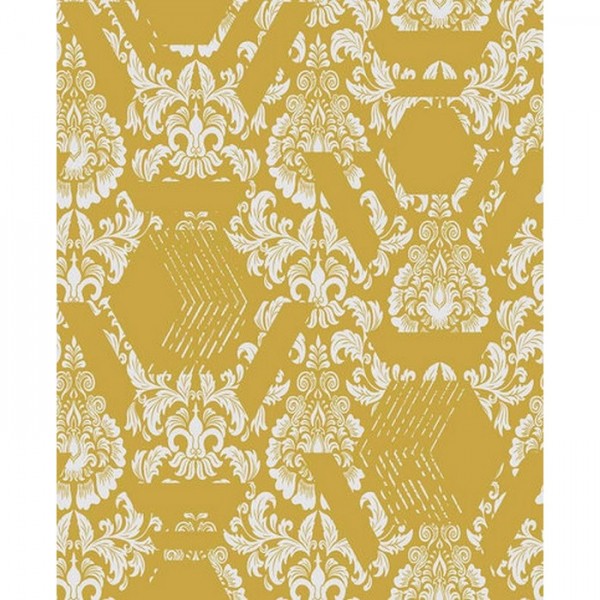 Papier gemalte Geo Damask 106446 - Ja. GRAHAM & BROWM