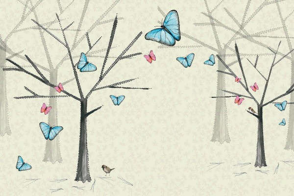 Papel Pintado SB1A-BUTTERFLY - GLAMORA