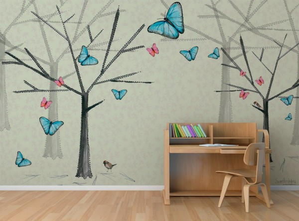 Papel Pintado SB1A-BUTTERFLY - GLAMORA