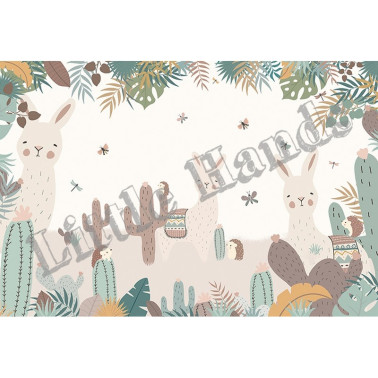 Papel de parede The Llamas and the Hedgehogs - LITTLE HANDS