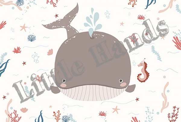 Wallpaper The Whale and the Sea Horse - LITTLE HANDS