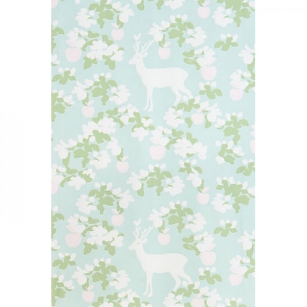 Papel Pintado Apple Garden Turquoise 107-01 - MAJVILLAN