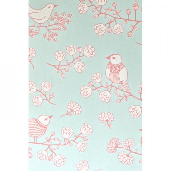 Wallpaper Sugar Tree Turquoise 106-04 - MAJVILLAN