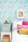 Wallpaper Cherry Valley Turquoise 102-02 - MAJVILLAN