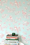 Wallpaper Sugar Tree Turquoise 106-04 - MAJVILLAN