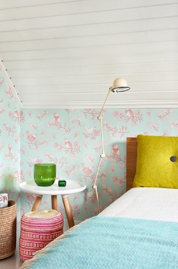 Wallpaper Sugar Tree Turquoise 106-04 - MAJVILLAN