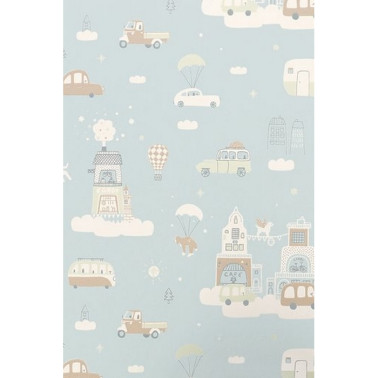 Papel de parede Above The Clouds Soft Blue 131-02 - MAJVILLAN