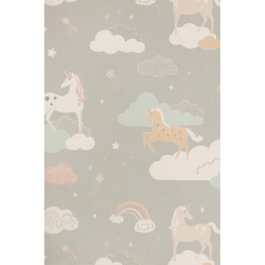 Papel Pintado Rainbow Treasures Mud Grey 129-01 - MAJVILLAN